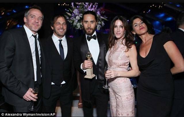 Nathan Ross at the Golden Globes wins of Dallas Buyers Club.