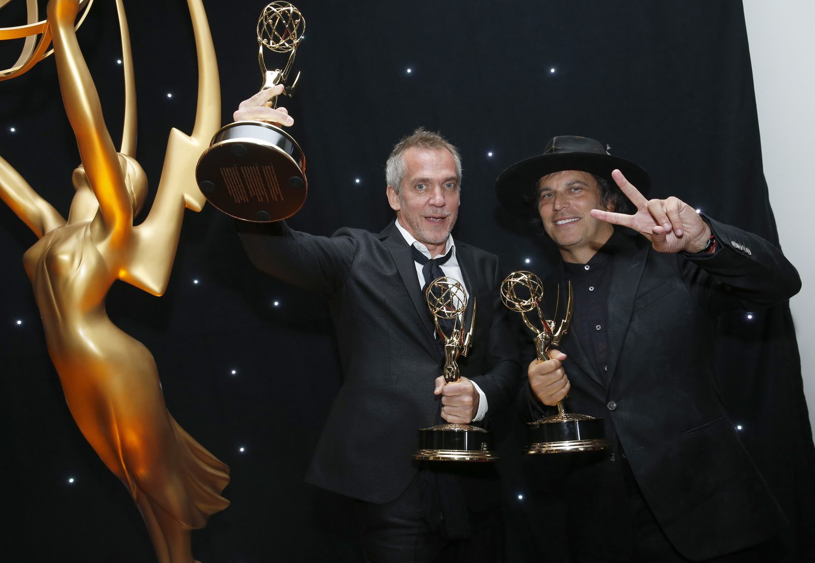 Nathan Ross with Jean-Marc Vallee at the 69th Primetime Emmy Awards