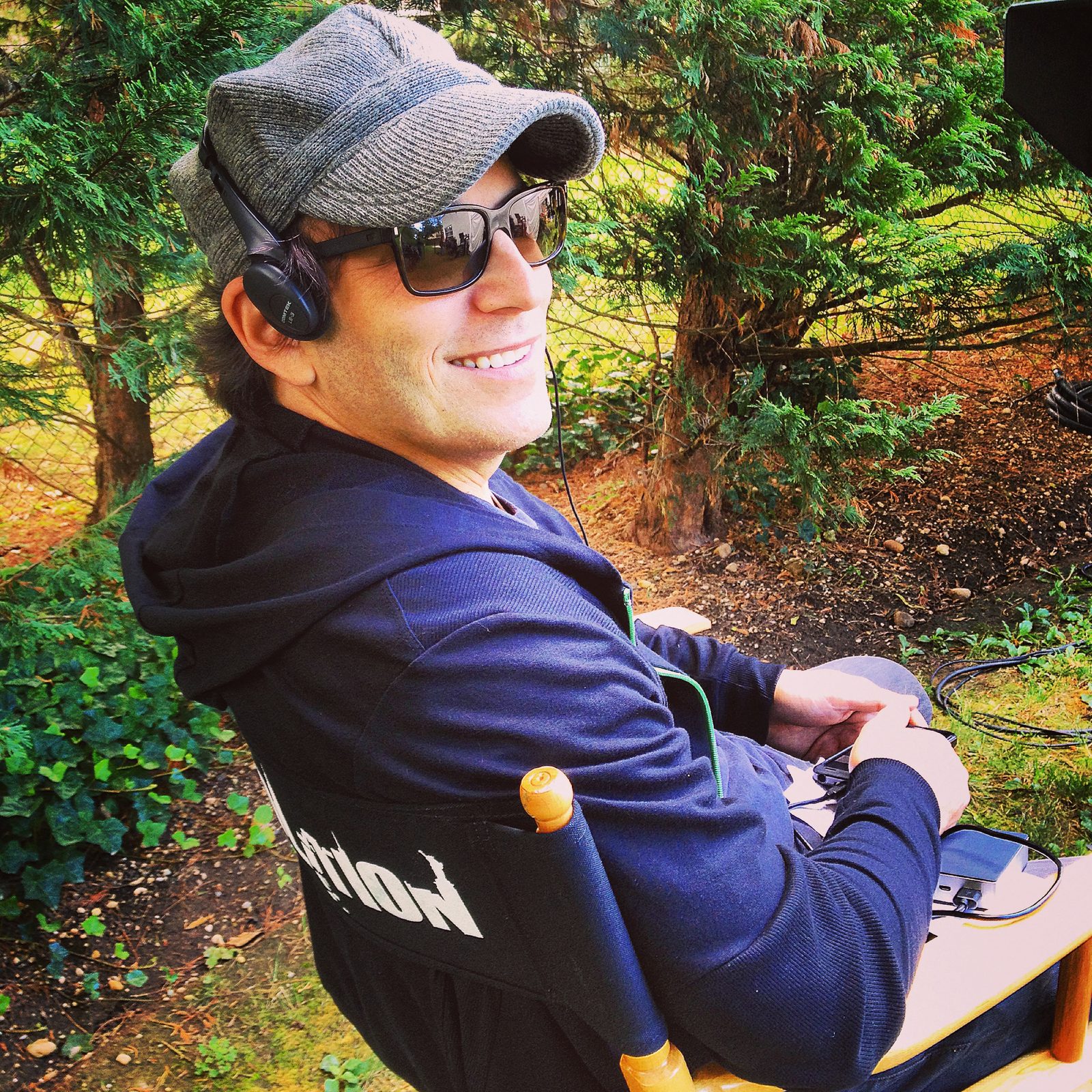 Nathan Ross on the set of Demolition.