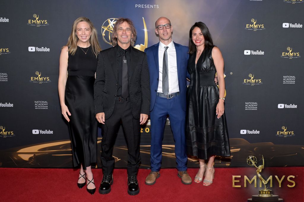 Nathan Ross with his Critical Incident colleagues at the 2026 News and Documentary Emmys