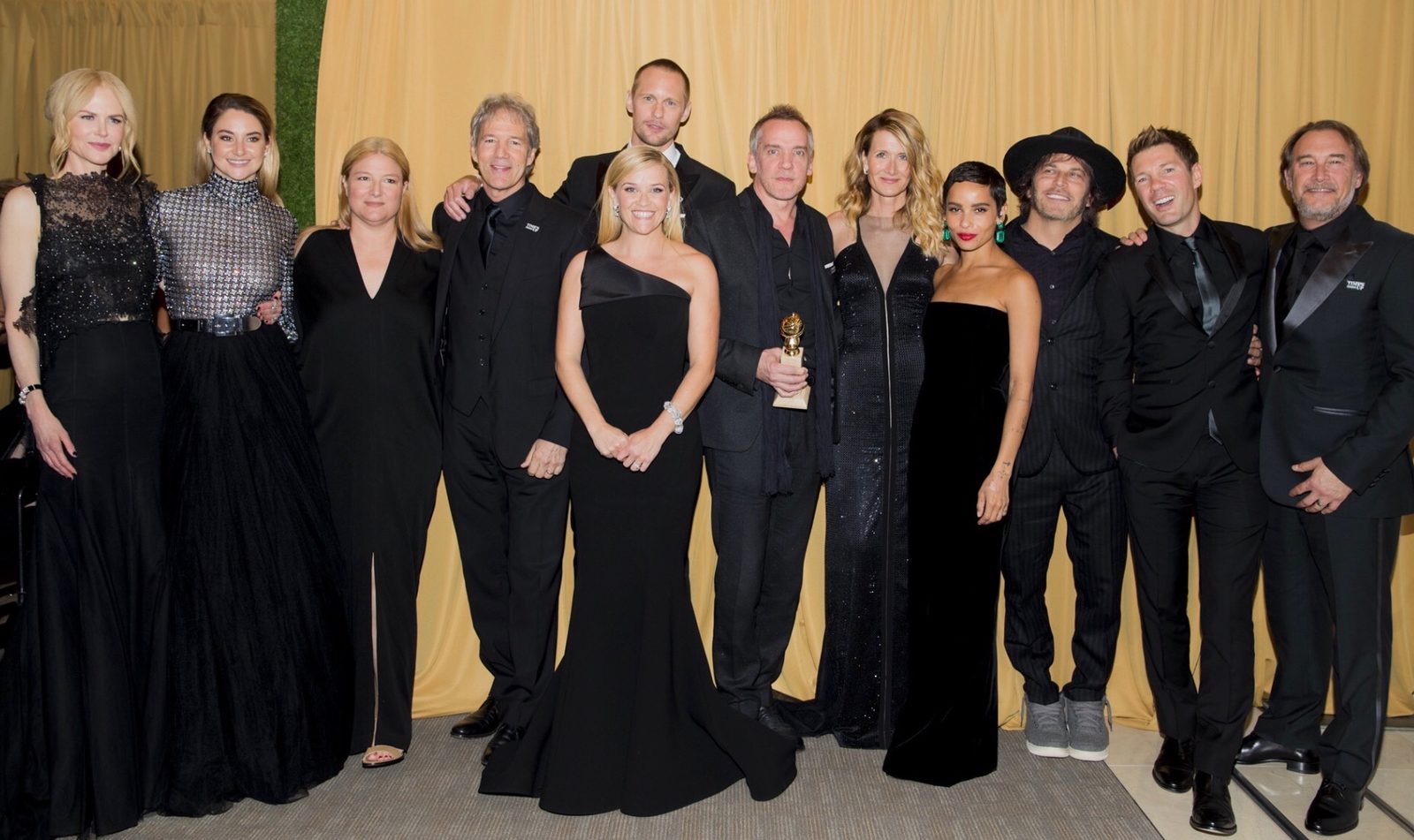 Nathan Ross with the Big Little Lies team at the 75th Golden Globe Awards