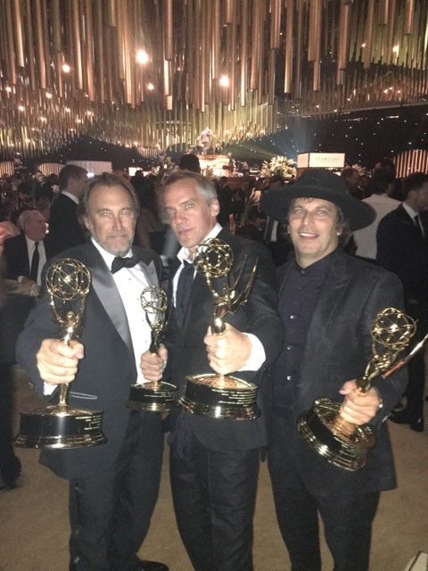 Nathan Ross with Jean-Marc Vallée at the 69th Annual Emmy Awards.