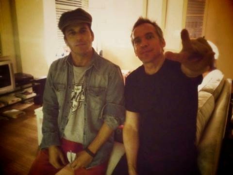 Nathan Ross with Jean-Marc Vallée on the set of Dallas Buyers Club.