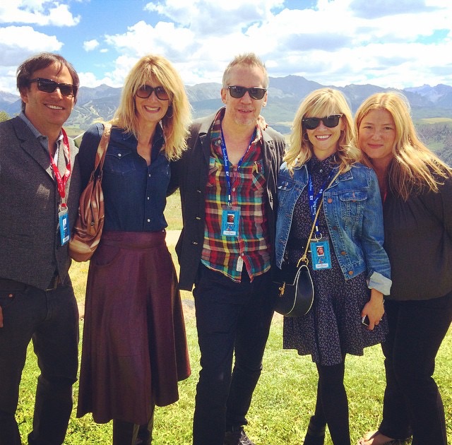 Nathan Ross with Laura Dern, Reese Witherspoon and Jean-Marc Vallée at the Telluride Film Festival with Wild 2014.